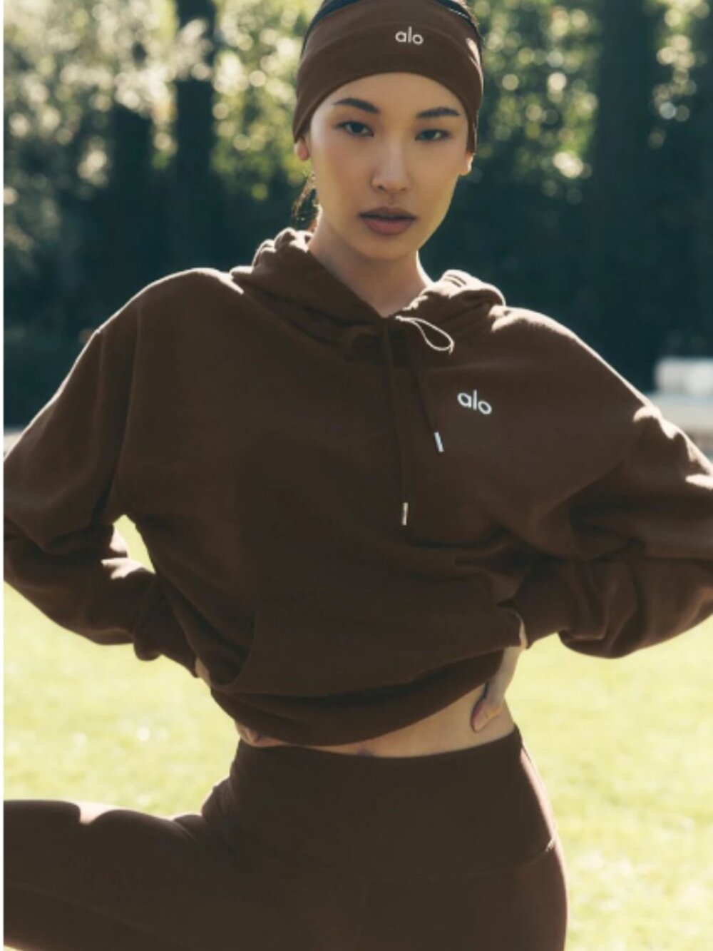ALO Yoga Accolade Unisex Hoodie Espresso Brown NWT M L